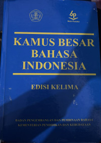 Kamus Besar Bahasa Indonesia Pusat Bahasa