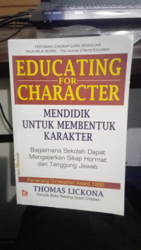 Pedoman Lengkap Cara Mengajar Nilai-Nilai Moral - The Journal Of Moral Education : Educating For Character Mendidik Untik Membentuk Karakter Bagaimana Sekolah Dapat Mengajarkan Sikap Hormat Dan Tanggung Jawab